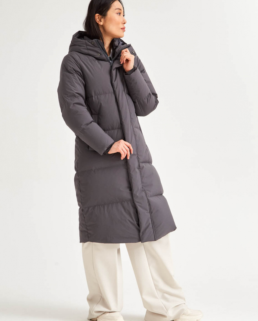 Пуховик жен. Harry Hatchet Keeper dark grey