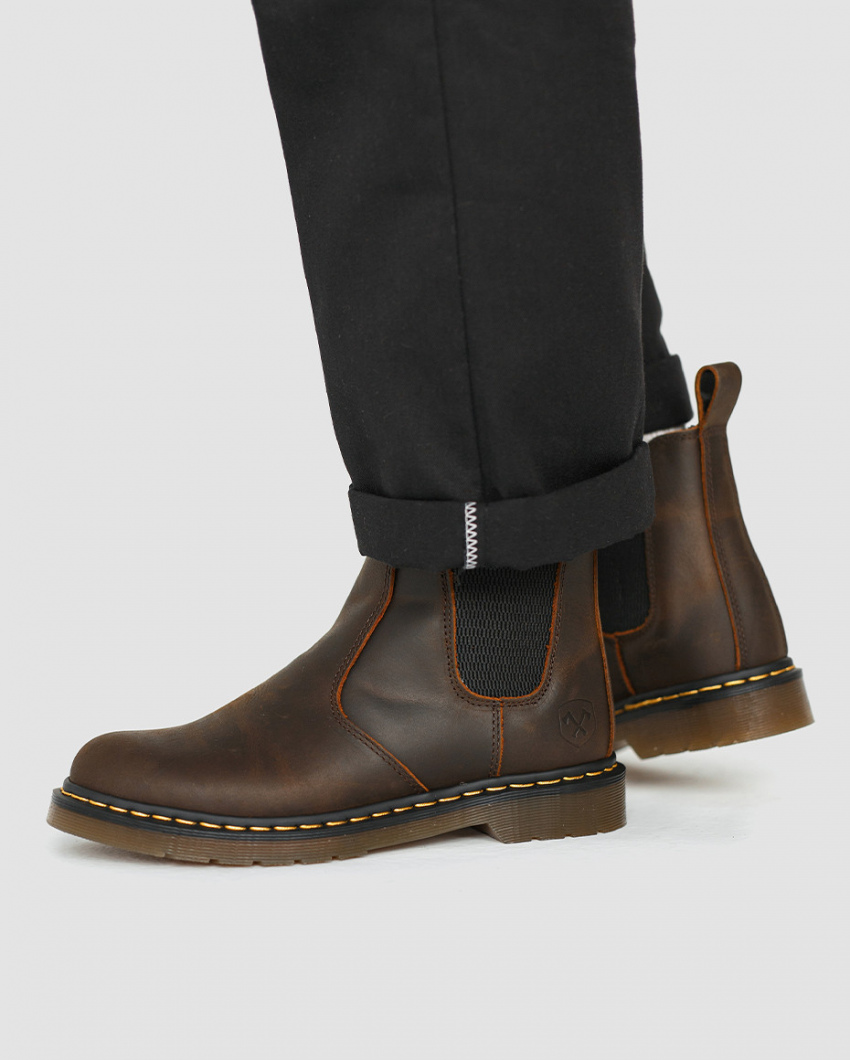 Ботинки муж. Harry Hatchet Chelsea AW dark brown