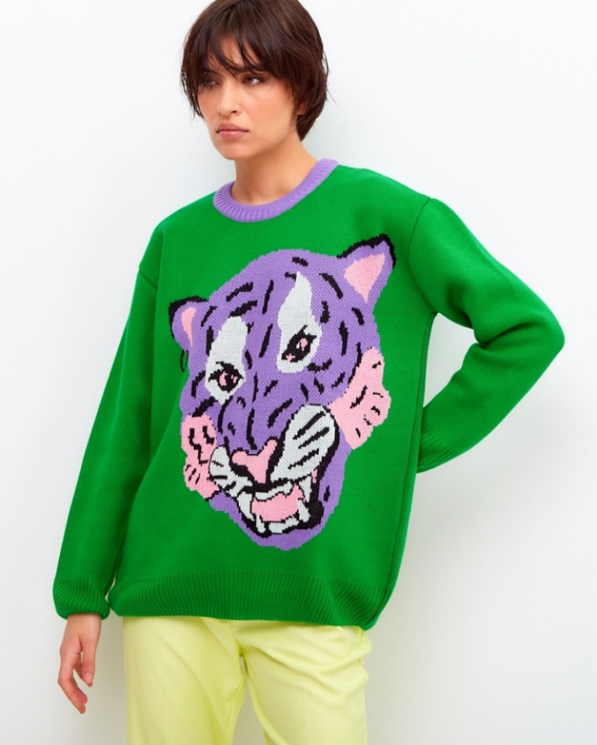 Свитер Край Face Tiger