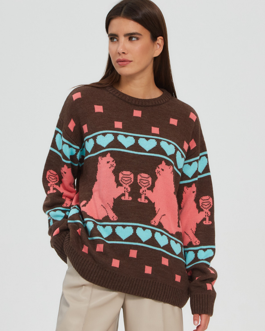 Свитер Край Котики